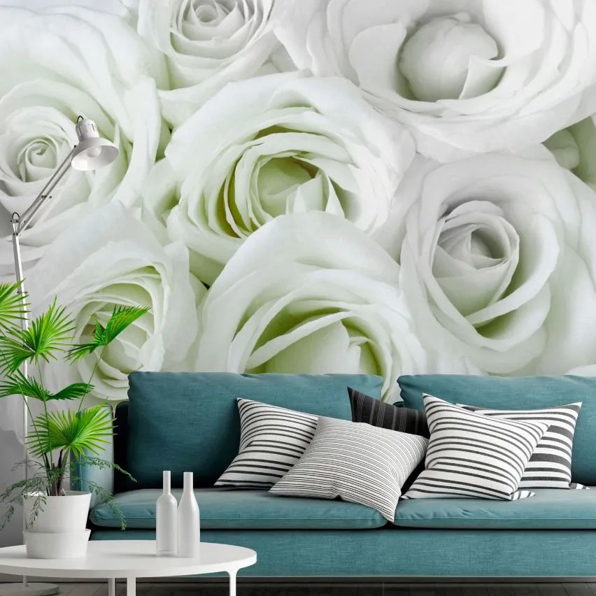 Αυτοκόλλητη φωτοταπετσαρία - Satin Rose (Green) - 441x315