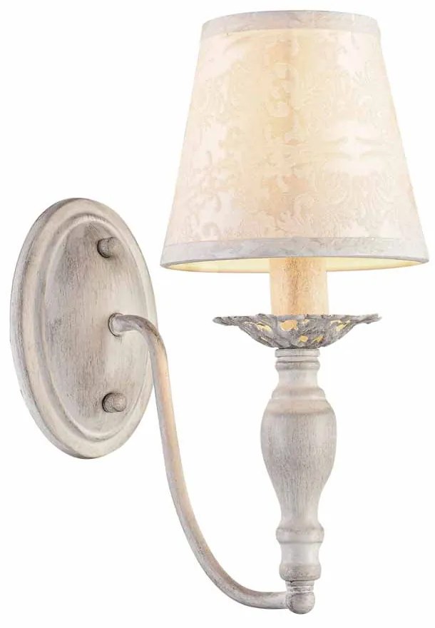 Απλίκα Τοίχου Aca Karpathia DL9501WWB Antique White/Cream