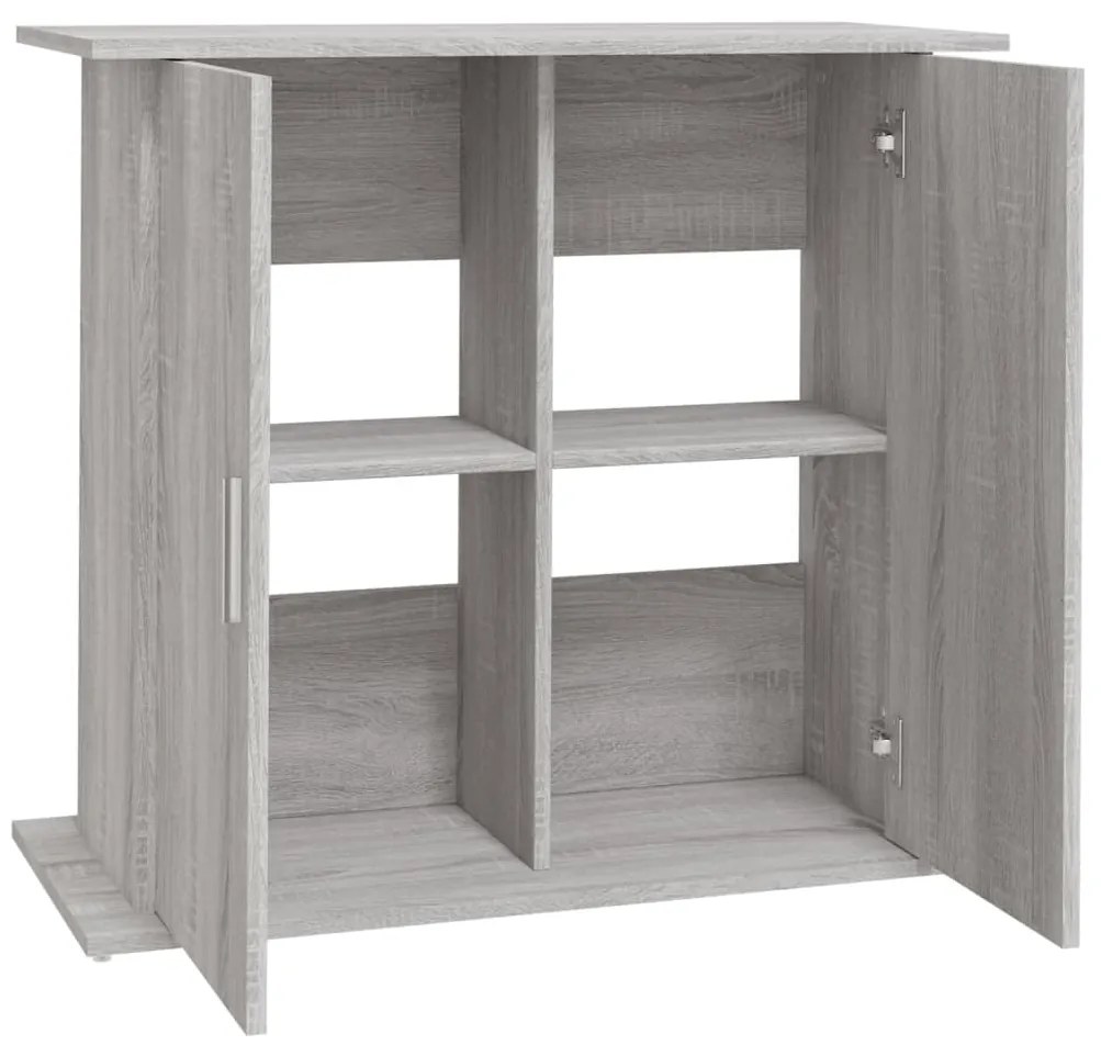 vidaXL Βάση Ενυδρείου Γκρι Sonoma 81x36x73 εκ. από Επεξεργασμένο Ξύλο