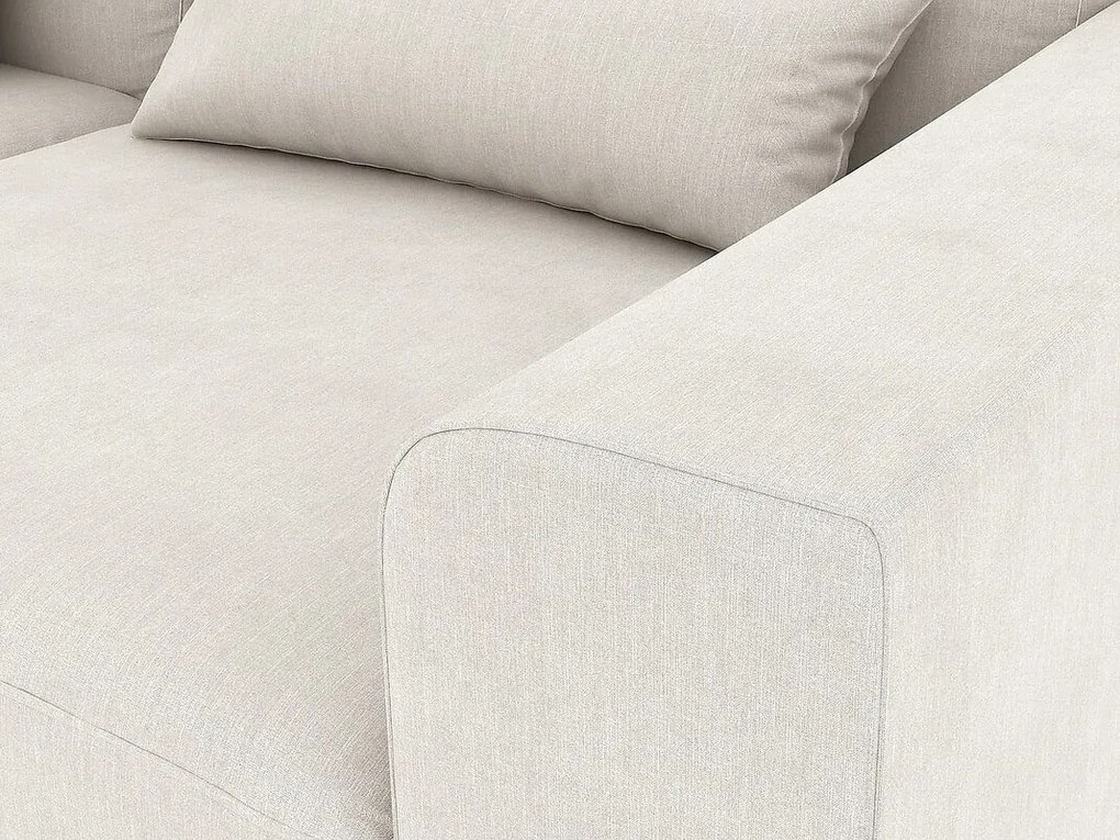 Γωνιακός Καναπές Seattle K100, Κρεμ, 280x153x85cm, Πόδια: Ξύλο, Ξύλο: Πεύκο | Epipla1.gr