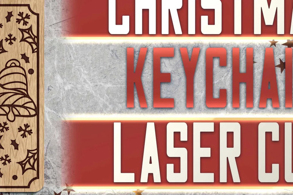 Intra απο ξύλο plywood 3mm-4mm πάχος Christmas Keychain | Χριστούγεννα Δίασταση 6x6 cm INTRAFABR-62988826
