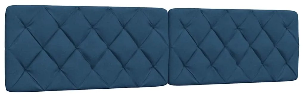 vidaXL Σκελετός Κρεβατιού Χωρίς Στρώμα Μπλε 200x200 εκ.Υφασμάτινο