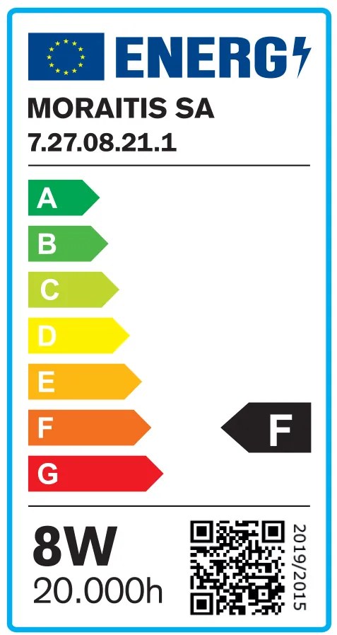 Λαμπτήρας E27 LED Filament G95 8watt (7.27.08.21.1) - 1.5W - 20W - 7.27.08.21.1