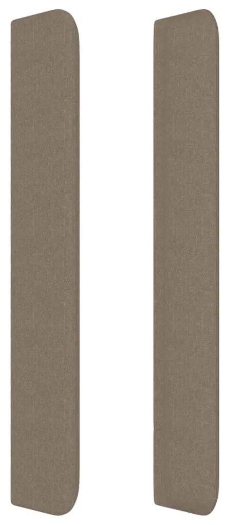 Κεφαλάρι με Πτερύγια Taupe 183x16x118/128 εκ. Υφασμάτινο - Μπεζ-Γκρι