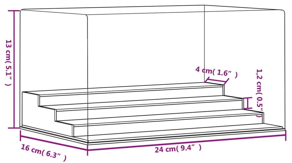 ΚΟΥΤΙ ΒΙΤΡΙΝΑ ΔΙΑΦΑΝΟ 24 X 16 X 13 ΕΚ. ΑΚΡΥΛΙΚΟ 154895