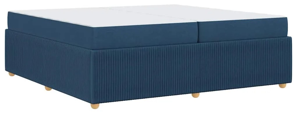 vidaXL Σκελετός Κρεβατιού Άλλο Μπλε 200 x 200 cm ύφασμα