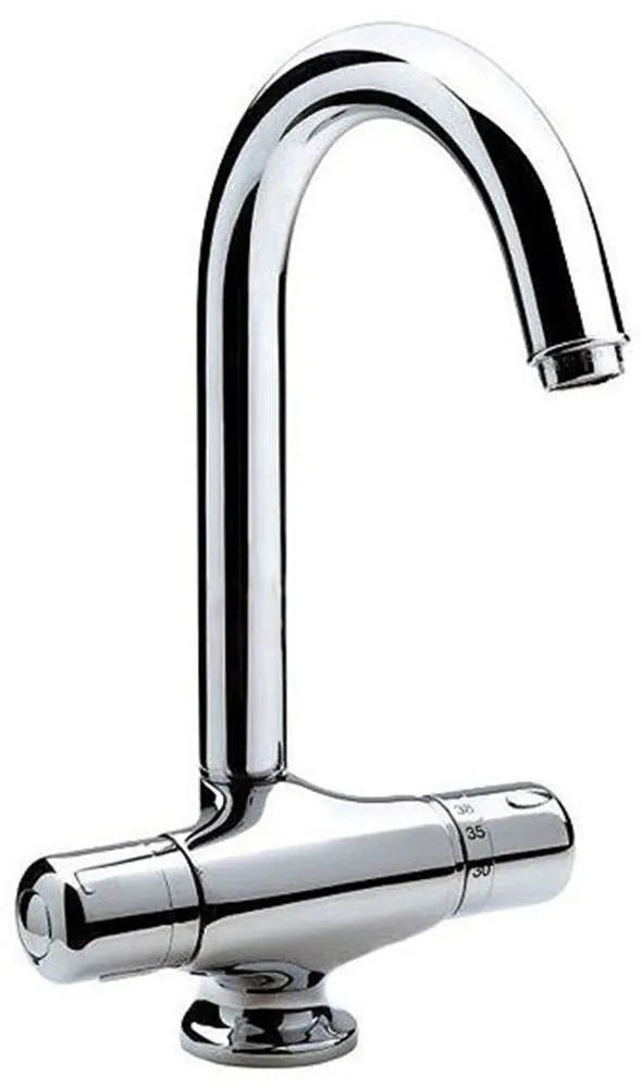 Μπαταρία Κουζίνας TA4 Θερμοστατική Chrome Ferro Metal, Ceramic