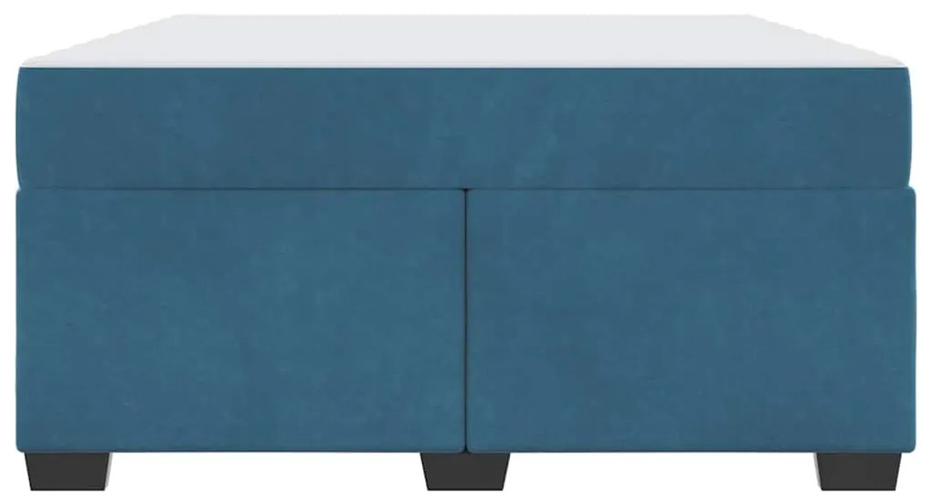 vidaXL Σκελετός Κρεβατιού με στρώμα Σκούρο Μπλε 160 x 200 cm ύφασμα