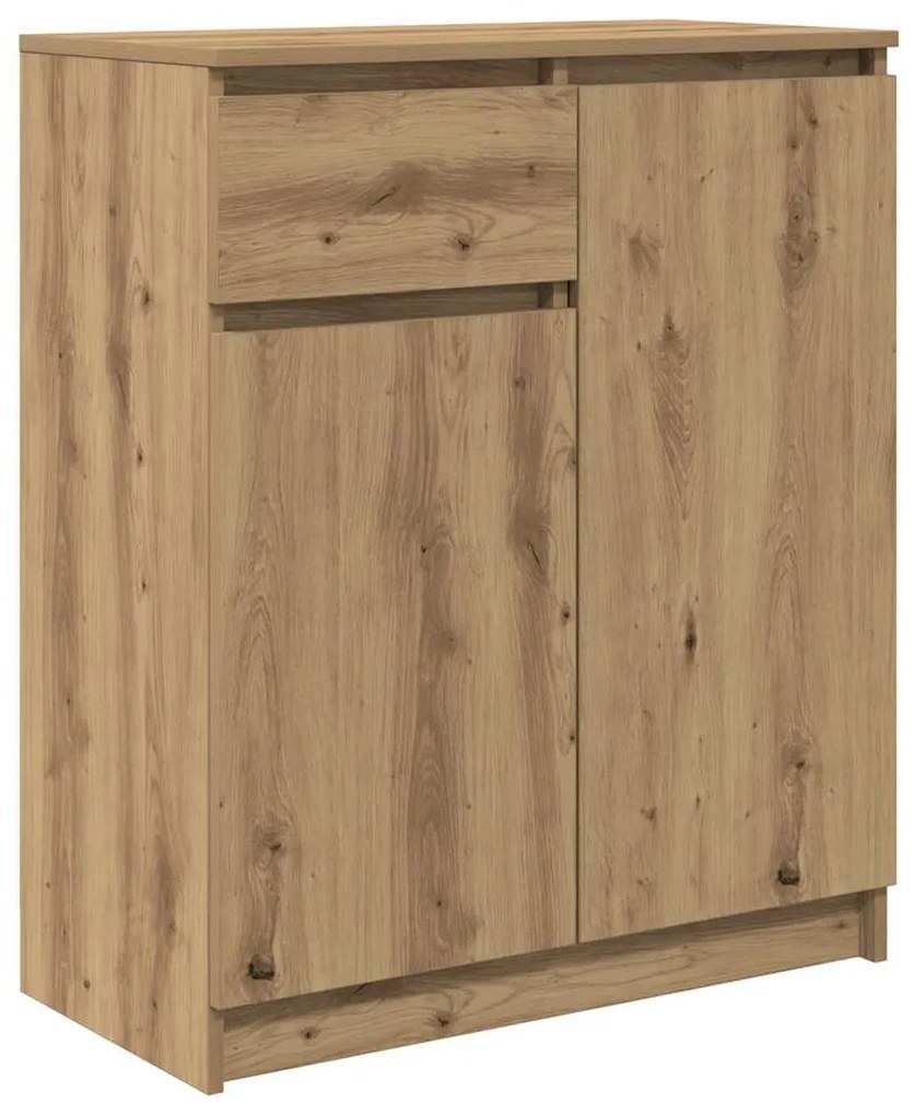 Συρταριέρα με Συρτάρια Τεχνίτης Δρυς 71x35x84 εκ. Επεξ. Ξύλο - Καφέ