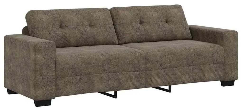 vidaXL Καναπές 2 pcs Σκούρο γκρι 221 x 78 x 80 εκ Τεχνητό δέρμα