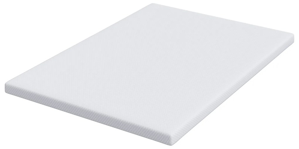 vidaXL Στρώματα Λευκό 140 x 200 cm 100% ύφασμα πολυεστέρα με τζακάρ