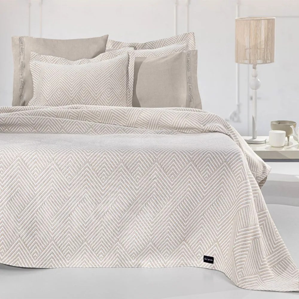 Κουβέρτα Tetris Linen Guy Laroche Μονό 160x260cm Cotton-Polyester