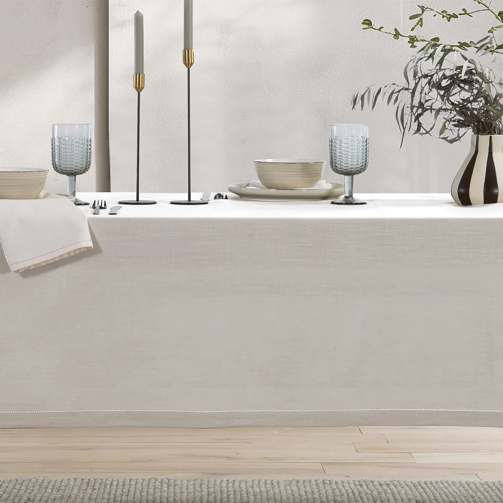 Τραπεζομάντηλο (150x180) Nef-Nef Homeware Steady Ecru