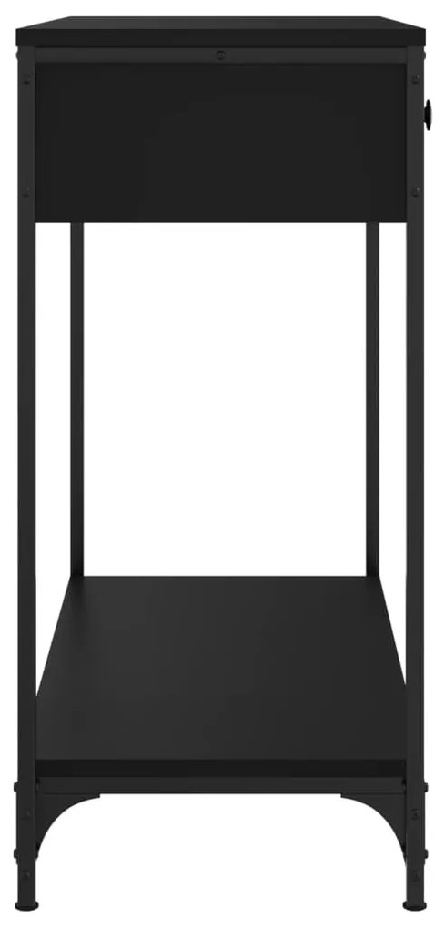 vidaXL Τραπέζι Κονσόλα Μαύρο 75 x 34,5 x 75 εκ. από Επεξεργ. Ξύλο