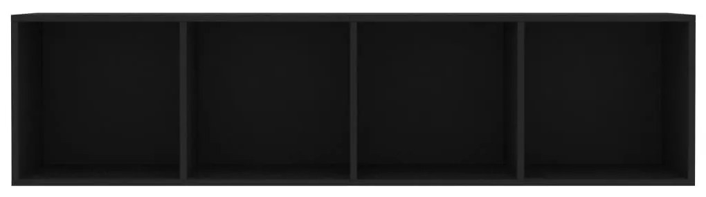 vidaXL Βιβλιοθήκη/Έπιπλο Τηλεόρασης Μαύρο 143 x 30 x 36 εκ.