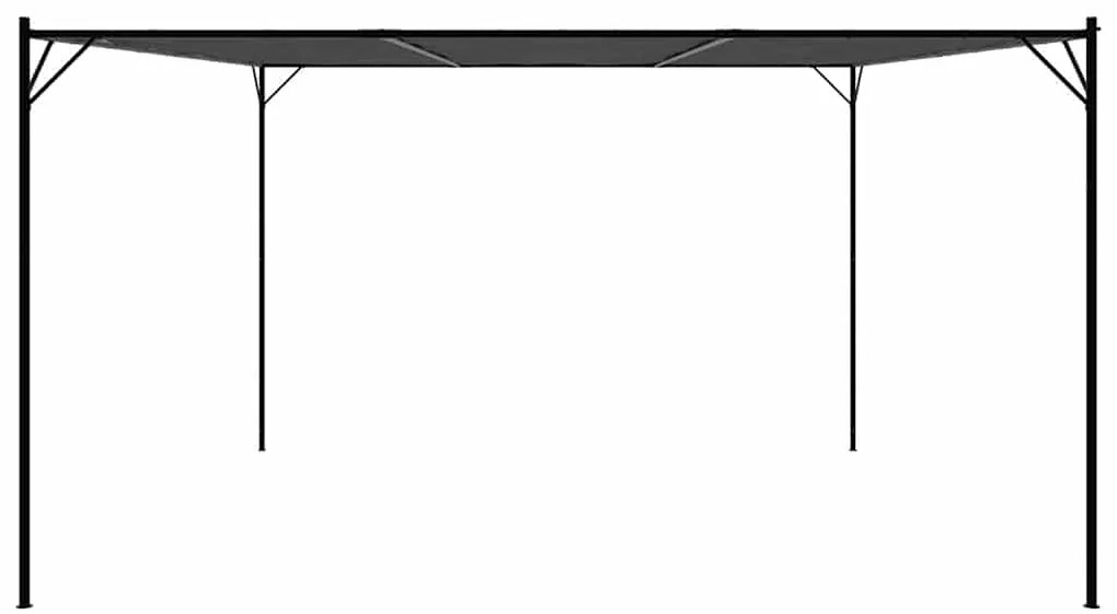 vidaXL Κιόσκι Ανθρακί 4x4 μ. 180 γρ/μ² από Ύφασμα και Ατσάλι