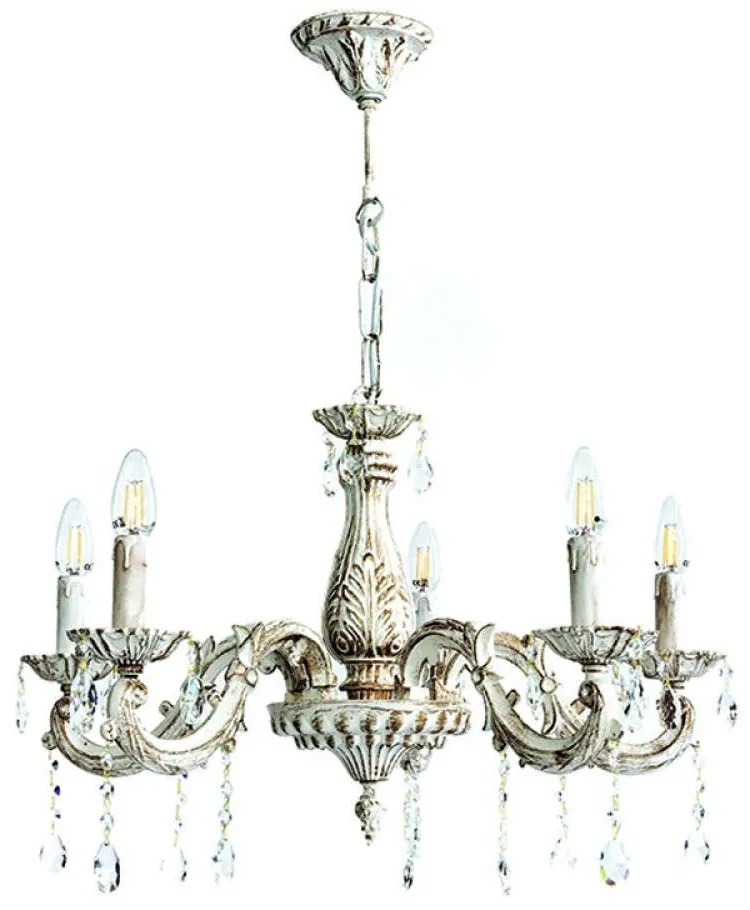 Φωτιστικό Οροφής Πατίνα 5304-5 45x60cm 5xE14 Beige Inlight