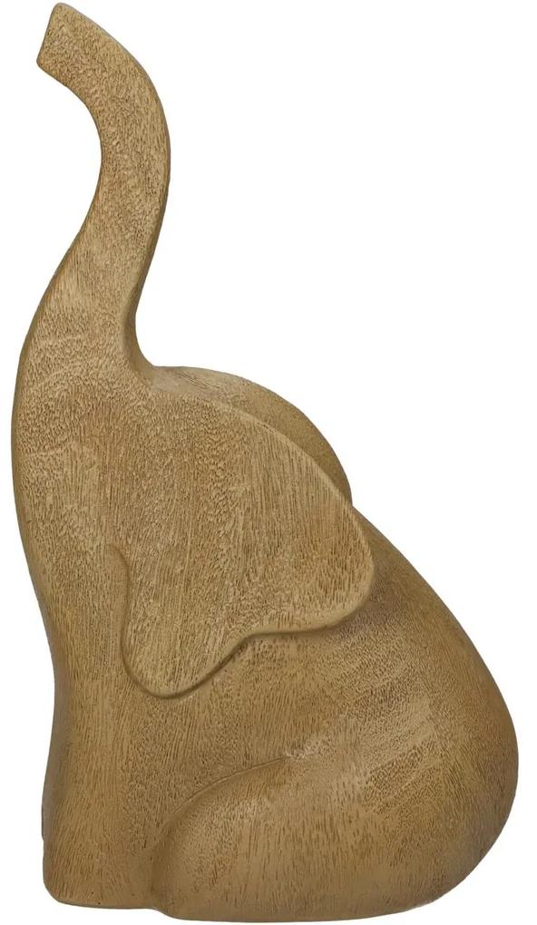Διακοσμητικό ArteLibre Ελέφαντας Φυσικό Polyresin 13x9.5x22.5cm