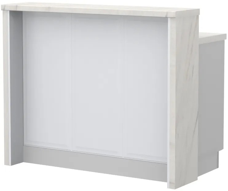 Πάγκος νησίδας Evora-Μήκος: 120 εκ.-White Marble
