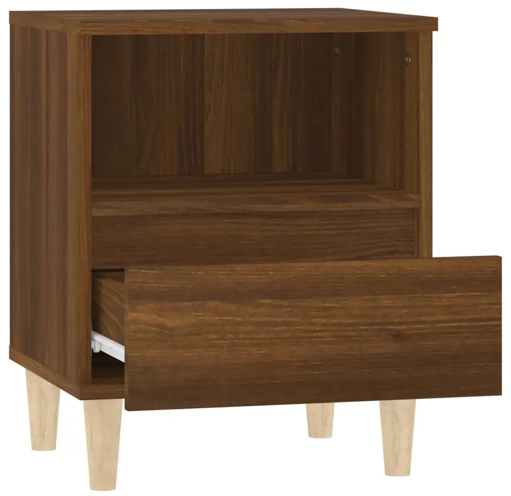 vidaXL Κομοδίνο Καφέ Δρυς 40x35x50 εκ.