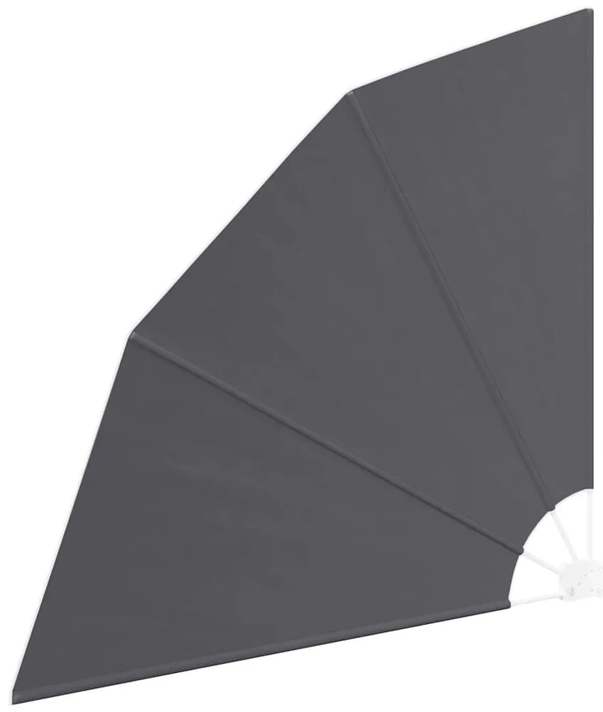 vidaXL Αδιάφανο σκίαστρο μπαλκονιού Μαύρο 160 x 160 cm ύφασμα