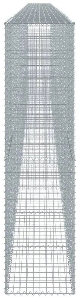 vidaXL Συρματοκιβώτιο με Κάλυμμα 1100x50x200εκ από Γαλβανισμένο Χάλυβα