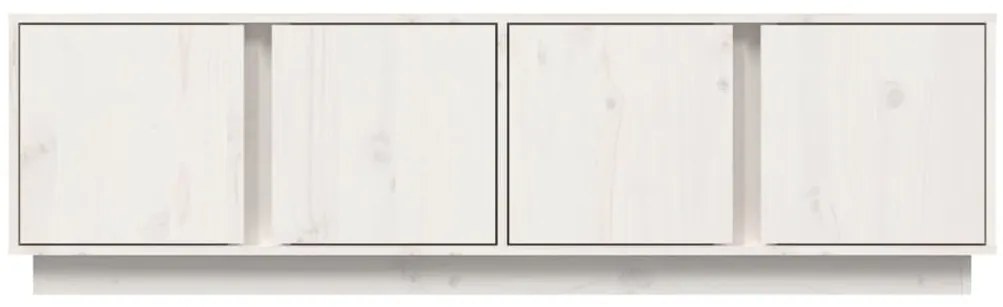 vidaXL Έπιπλο Τηλεόρασης Λευκό 140 x 40 x 40 εκ. από Μασίφ Ξύλο Πεύκου