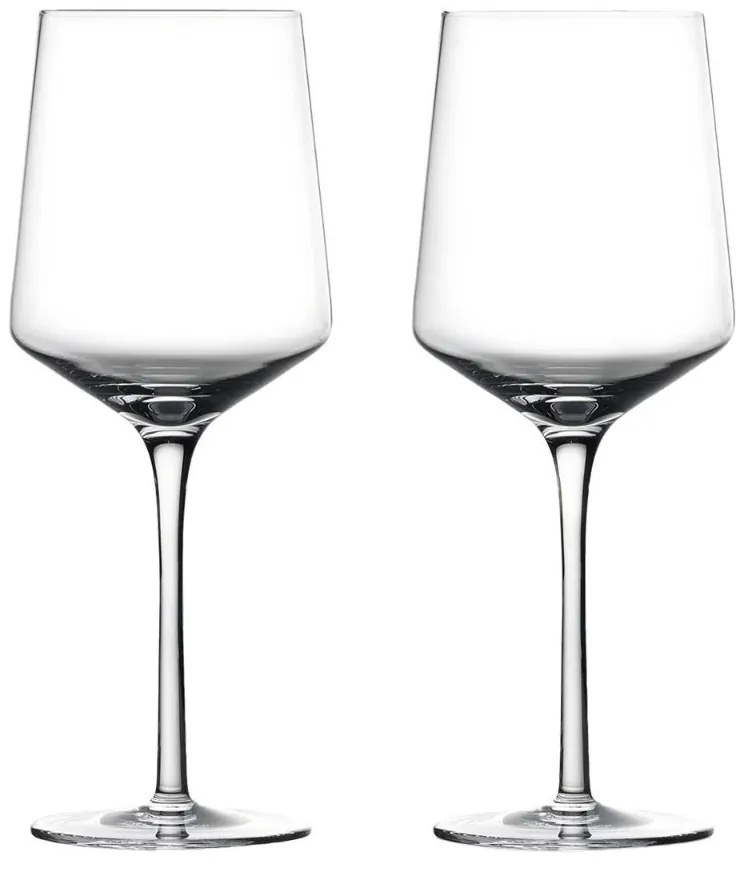 Ποτήρια Κρασιού Κρυστάλλινα Rocks 24439 (Σετ 2τμχ) 400ml Clear Zone Denmark Γυαλί