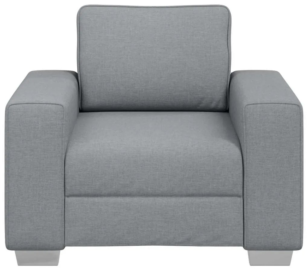 vidaXL Καναπές με μαξιλάρι Ανοιχτό γκρι 100 x 77 x 82 εκ ύφασμα