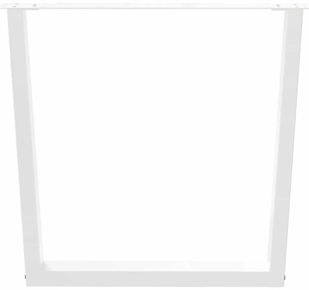 vidaXL Πόδια Τραπεζαρίας Σχήματος V 3 τεμ. Λευκά 90x(72-73,3) εκ. Ατσάλι