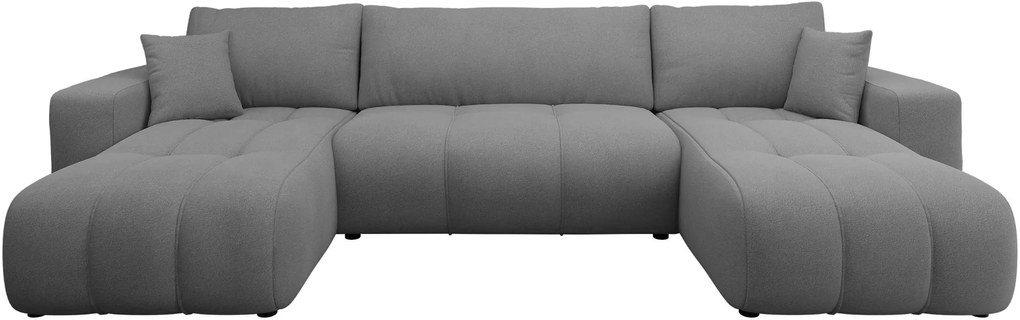 Γωνιακός καναπές Furyn U-Gkri Skouro - 312.00Χ145.00Χ72.00cm