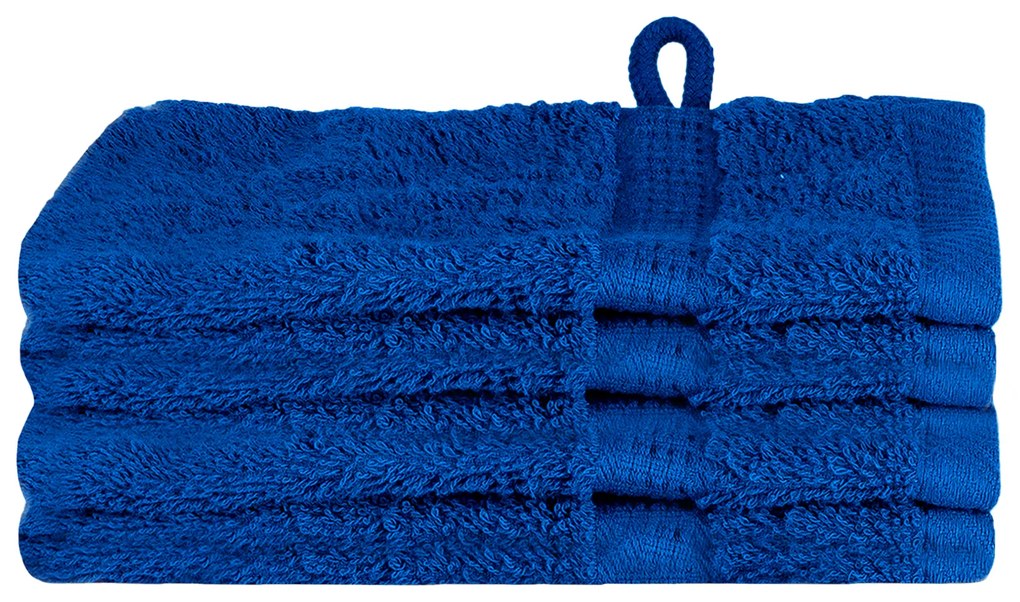 vidaXL Πετσέτες 4 pcs Μπλε 15 x 21 cm Βαμβάκι