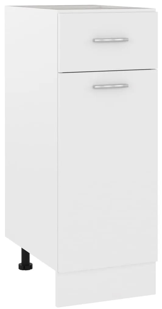 vidaXL Ντουλάπι με Συρτάρι Lyon Λευκό 30x46x81,5 εκ. Επεξ. Ξύλο