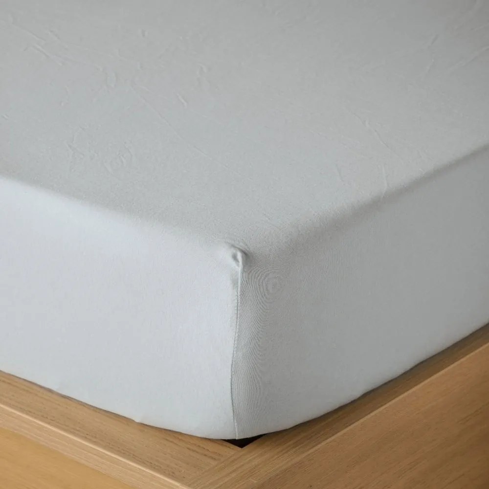 Σεντόνι Suave 22 Με Λάστιχο Light Grey Kentia Υπέρδιπλo 160x235cm 100% Βαμβάκι