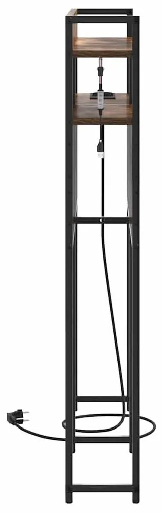 vidaXL Κεφαλάρι Αποθήκης Καπνιστή δρυς 75 cm Επεξεργασμένο ξύλο
