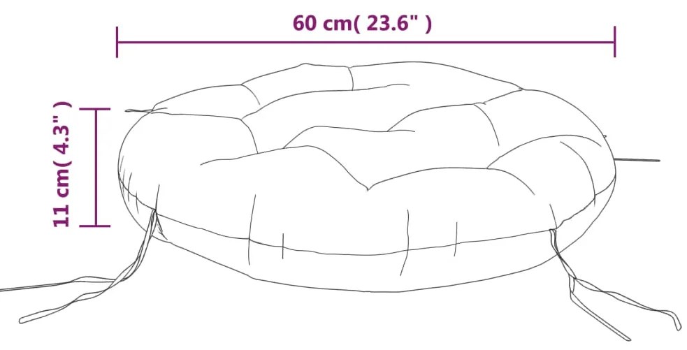 ΜΑΞΙΛΑΡΙ ΣΤΡΟΓΓΥΛΟ ΜΠΛΕ/ΛΕΥΚΟ ΡΙΓΕ Ø 60 X 11 ΕΚ. ΎΦΑΣΜΑ OXFORD 361955