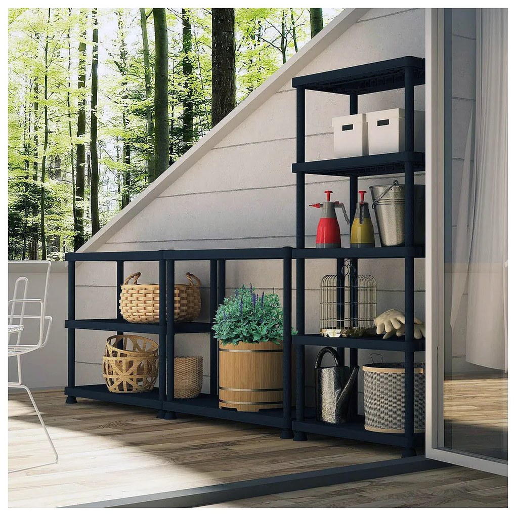 Ράφια Terry S-4 Ρητίνη 4 Ράφια (60 x 30 x 132 cm)