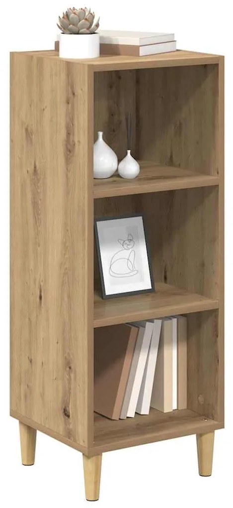 vidaXL Πλαϊνό γραφείο artisan δρυς 32.5 x 34.5 x 90 εκ