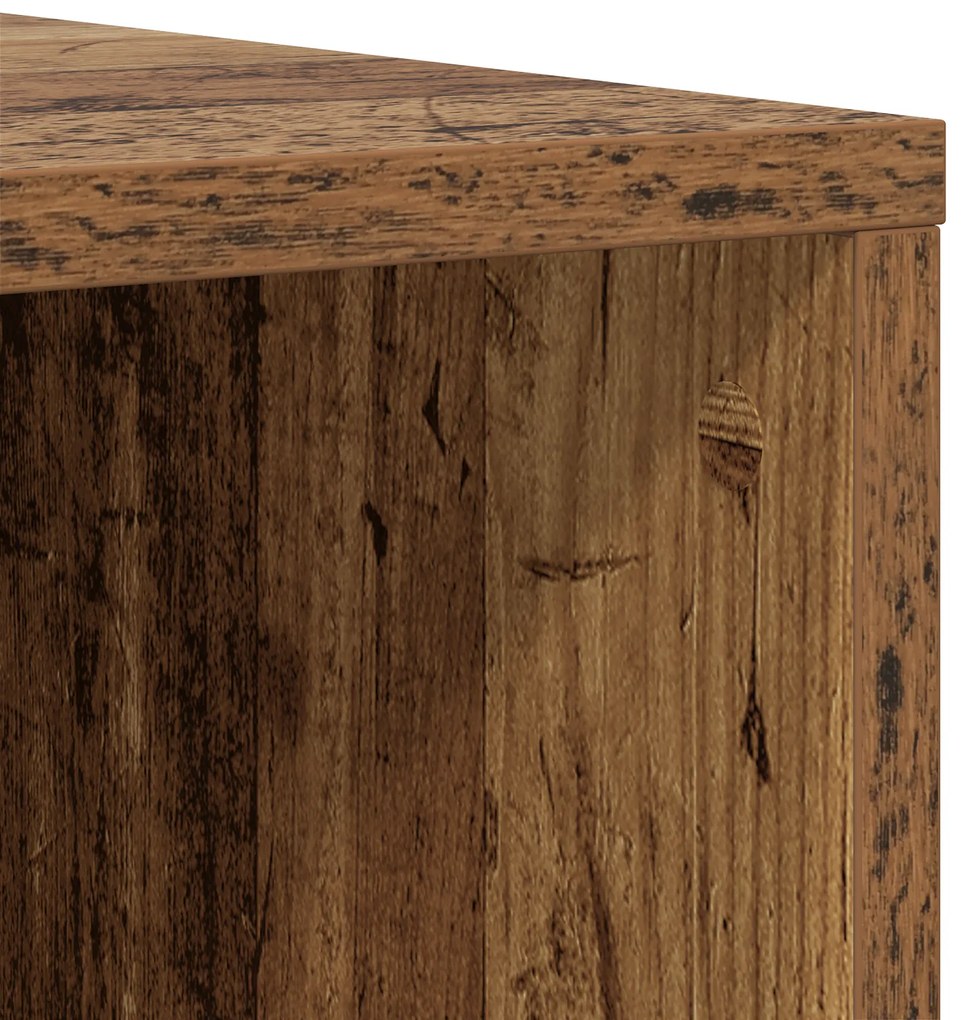 vidaXL Σετ επίπλου τηλεόρασης 4 pcs Παλαιό ξύλο 37 x 35 x 72 εκ.