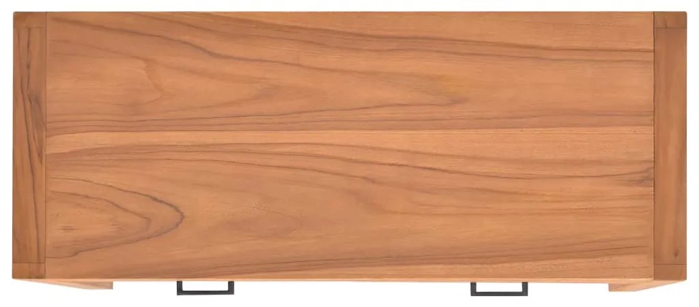 vidaXL Γραφείο με 2 Συρτάρια 100 x 40 x 75 εκ. Ανακυκλωμένο Ξύλο Teak