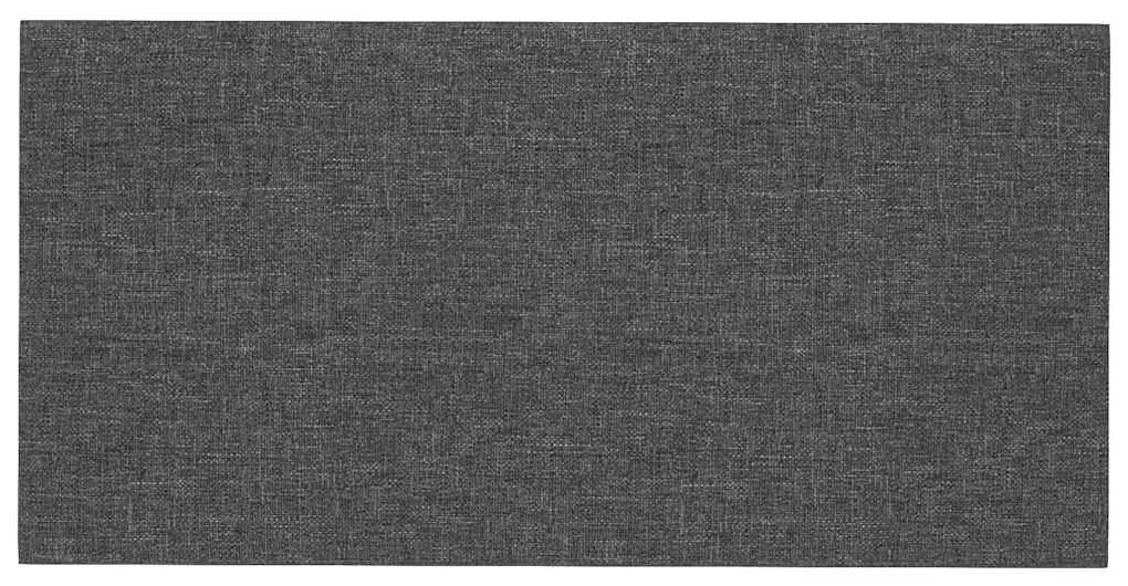 vidaXL Πάνελ Τοίχου 12 τεμ. Σκούρο Γκρι 60 x 30 εκ. 2,16 μ² Υφασμάτινα