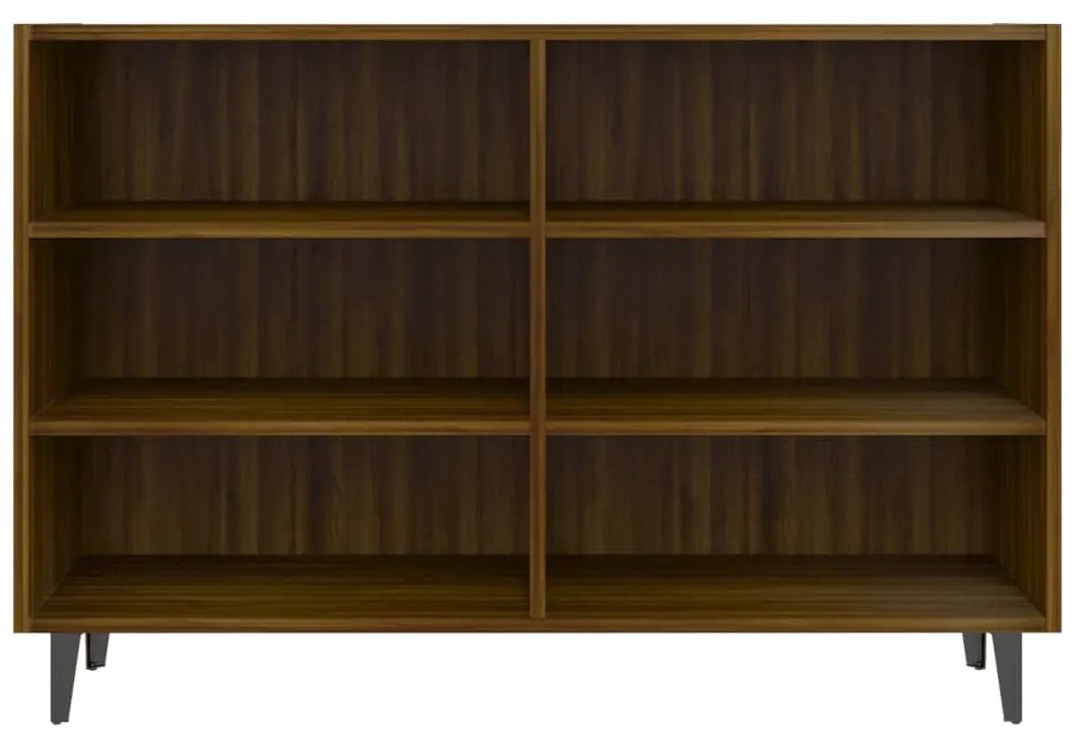 vidaXL Ραφιέρα Καφέ Δρυς 103,5 x 35 x 70 εκ. από Επεξεργ. Ξύλο