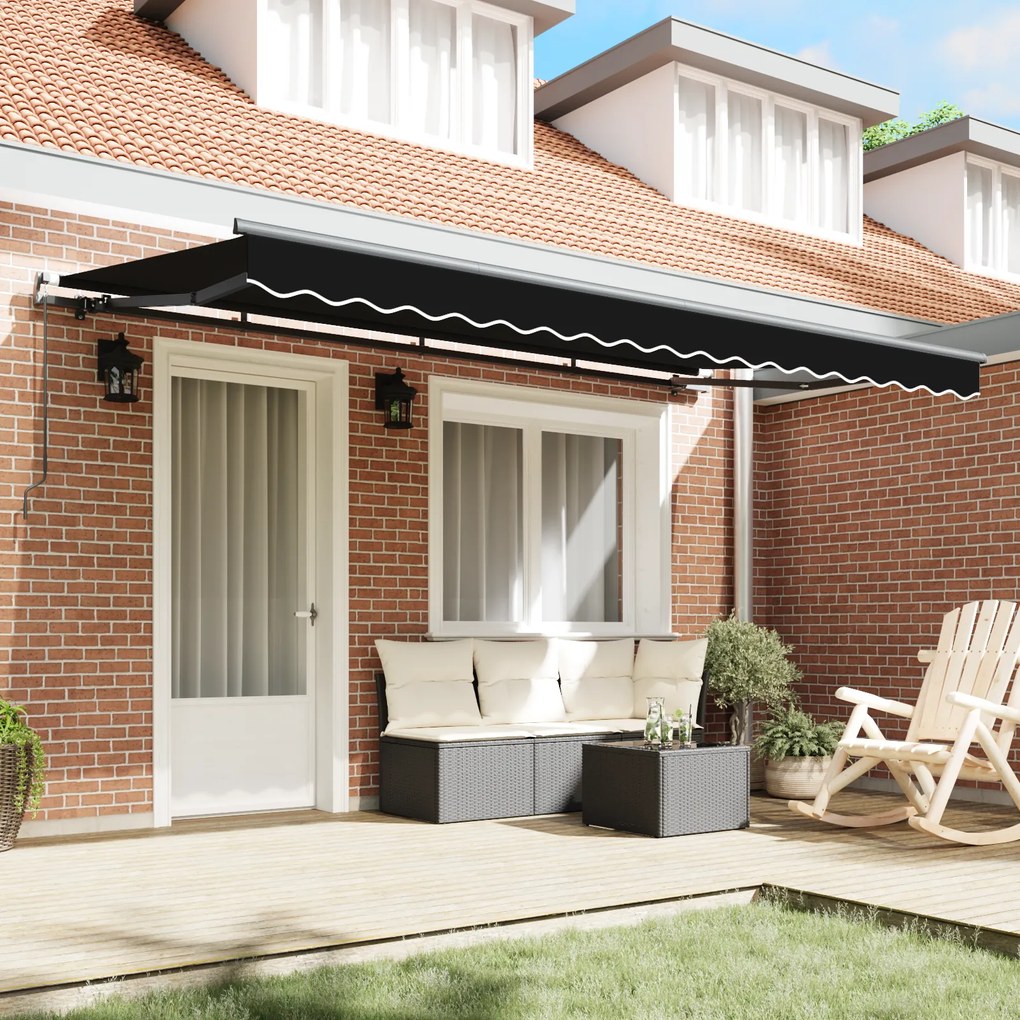 vidaXL Σκηνίτσα Αναδιπλούμενη Μαύρο 400 x 200 cm