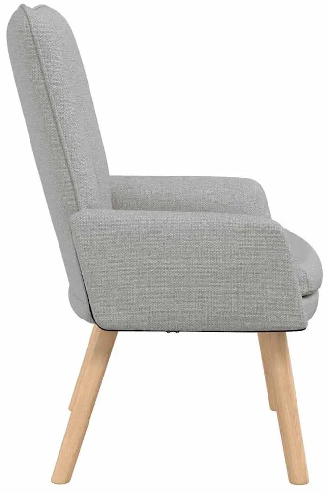 vidaXL Πολυθρόνα Σκίουρος Γκρί 63 x 67 x 94 εκ. Υφάσματος Sherpa