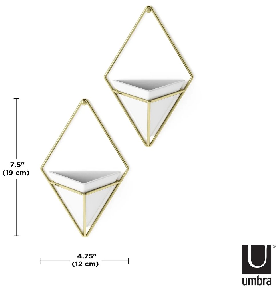 Σετ 2 κεραμικά διακοσμητικά τοίχου Umbra Trigg 470753-524