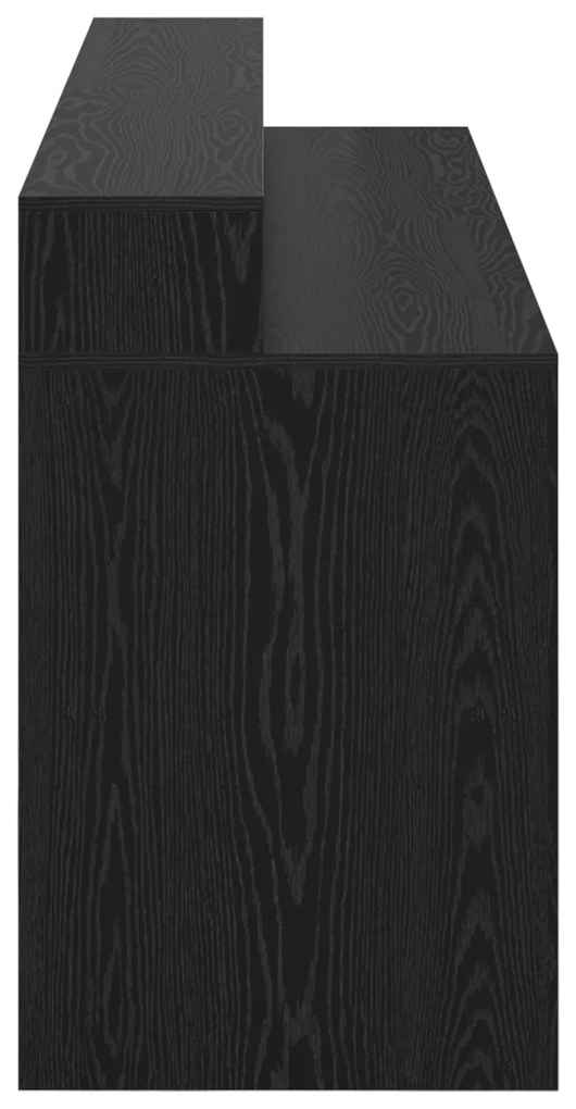 vidaXL Γραφείο Μαύρη Δρυς 200x55x91 cm Επεξεργασμένο Ξύλο