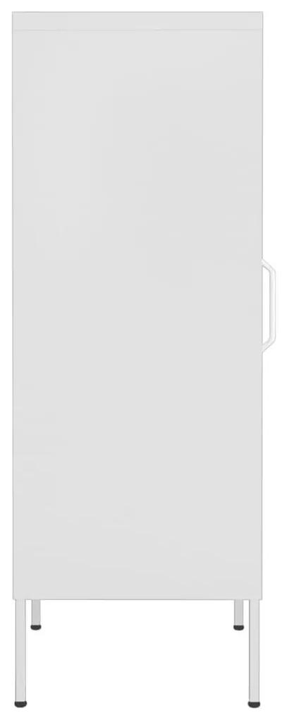 Ντουλάπι Αποθήκευσης Λευκό 42,5x35x101,5 εκ. από Ατσάλι - Λευκό
