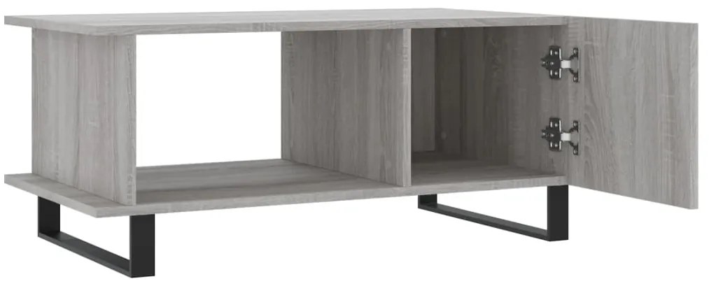 vidaXL Τραπεζάκι Σαλονιού Γκρι Sonoma 90x50x40 εκ. Επεξεργασμένο Ξύλο