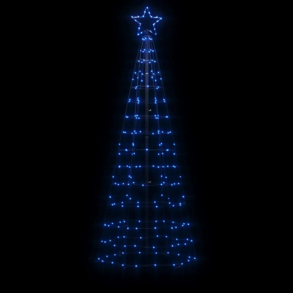 vidaXL Φωτιστικό Χριστουγεννιάτικο Δέντρο Ακίδες 220 LED Μπλε 180 εκ.