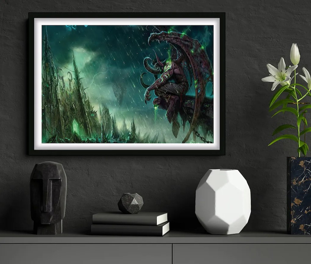 Πόστερ &amp; Κάδρο Illidan Stormrage GM035 40x50cm  Εκτύπωση Πόστερ (χωρίς κάδρο)